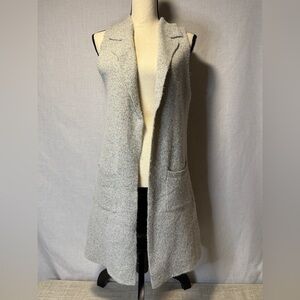 Monteau Light Gray Knit Cardigan